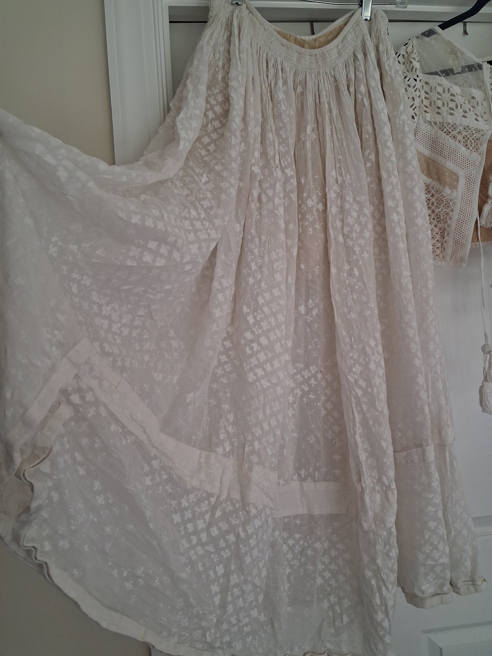 OBO RARE Free PEOPLE 2PC Lola MAXI SKIRT GOWN SET CREAM - Picture 8 of 16